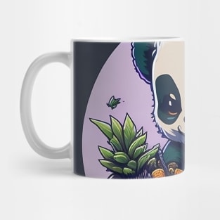 Baby Panda with Fruit Basket Mug